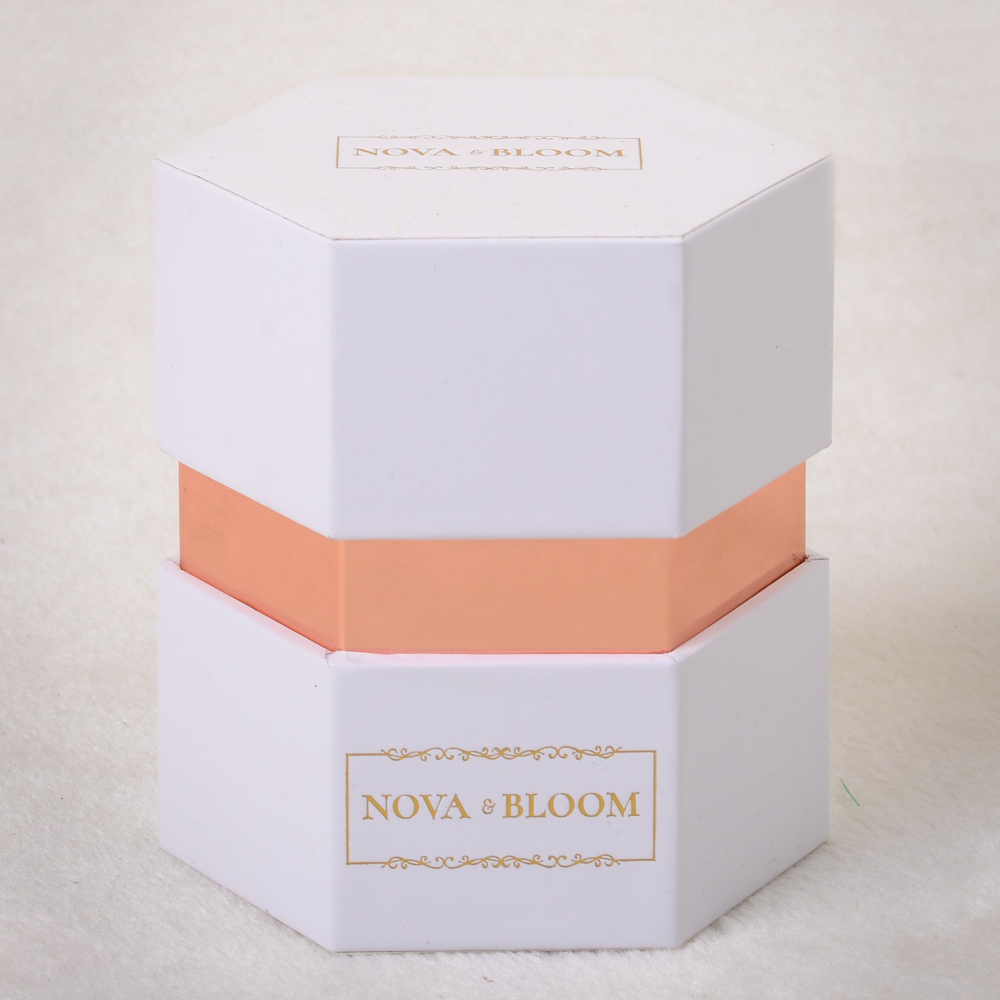 Single Hexagon Eternal Bloom - Red Preserved Rose - Box Photo 